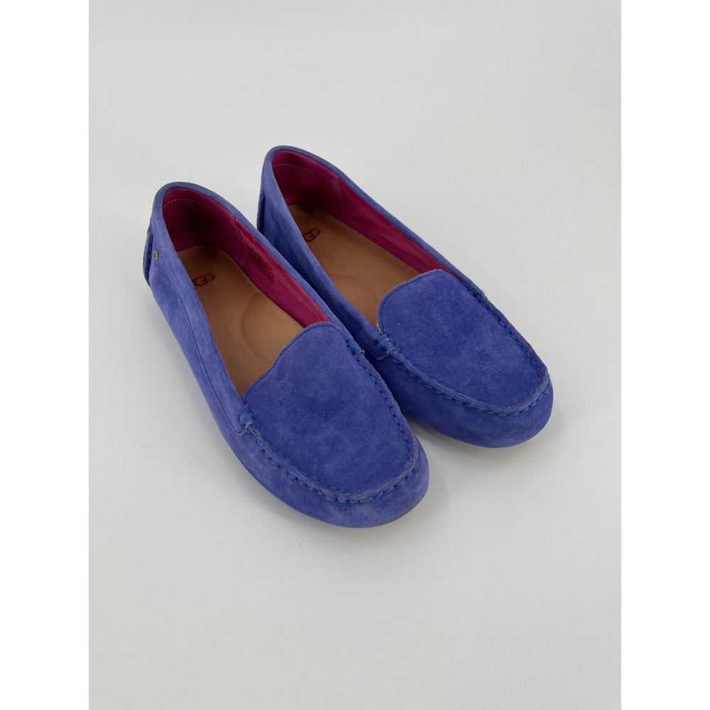 UGG Milana Womens 8.5 Periwinkle Suede Driving Moccasin Loafers 1016766